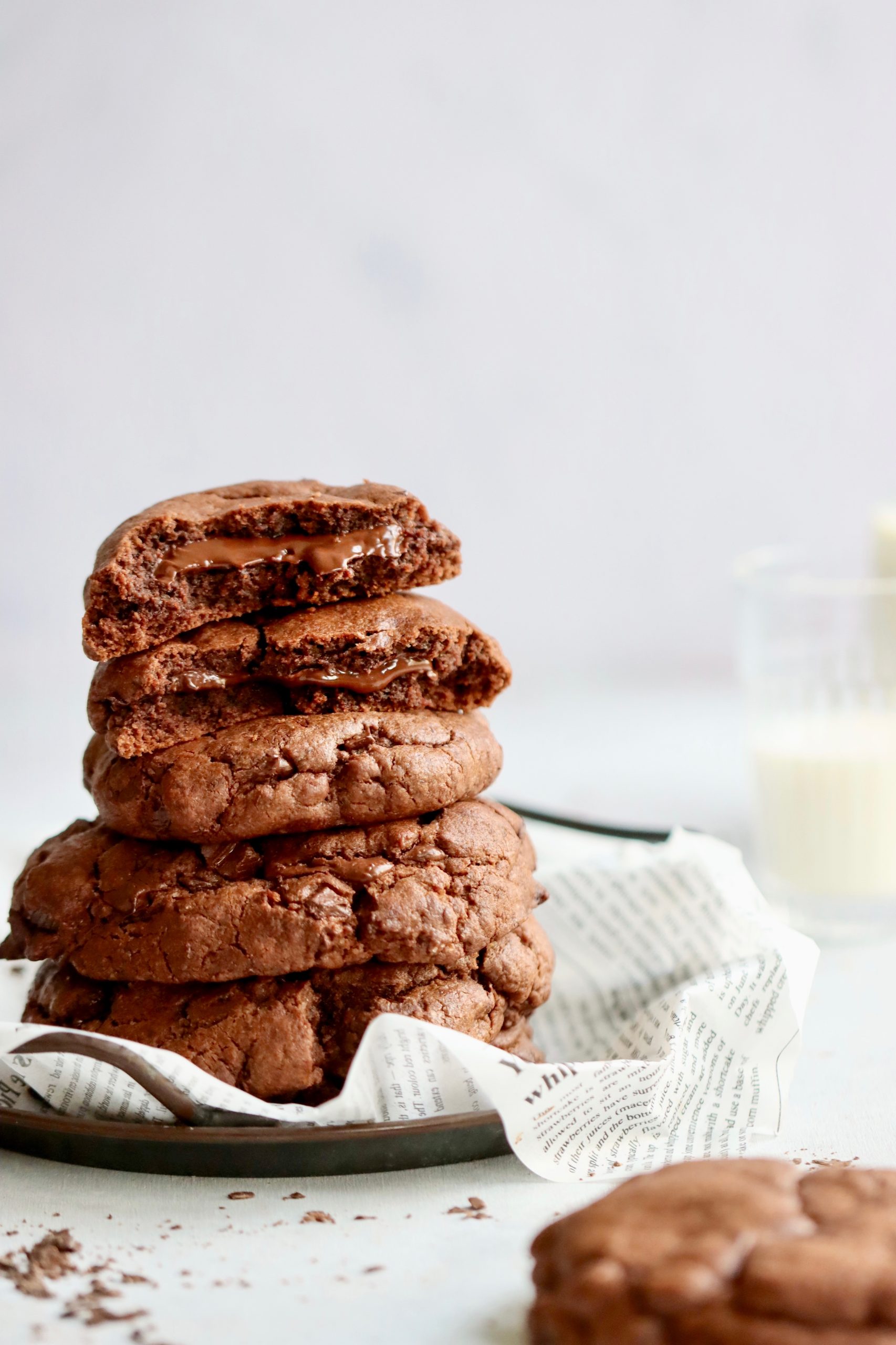 cookies coeur fondant chocolat