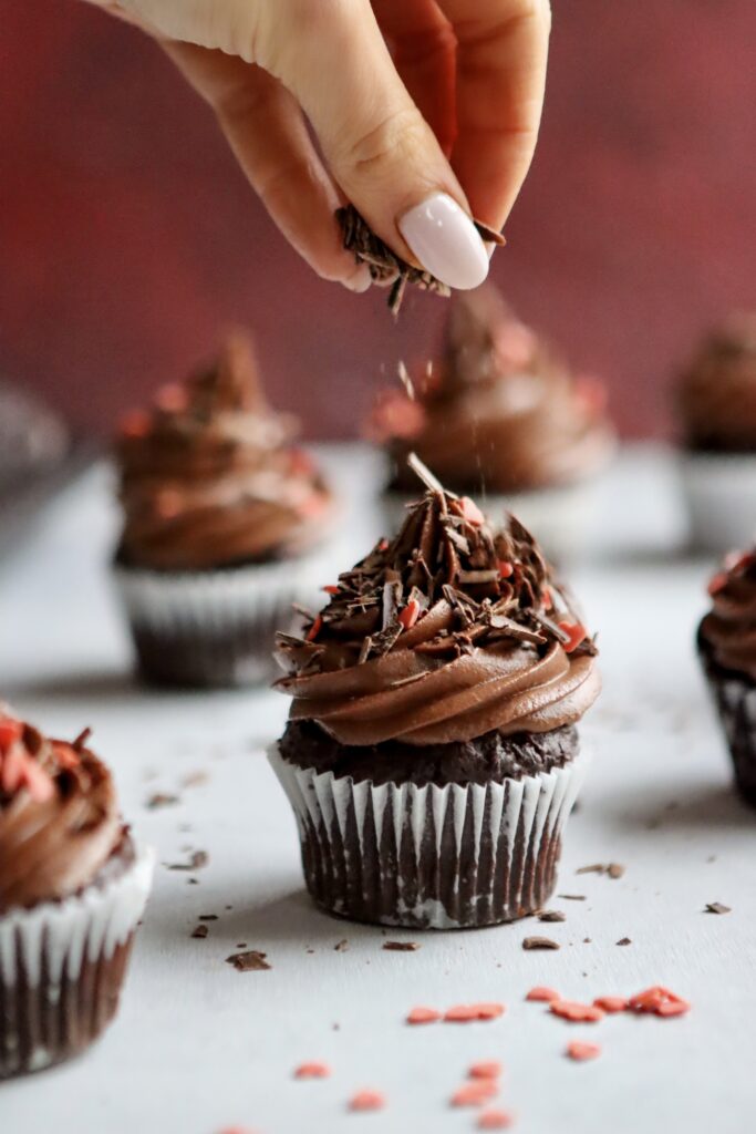 cupcakes chocolat Saint-Valentin