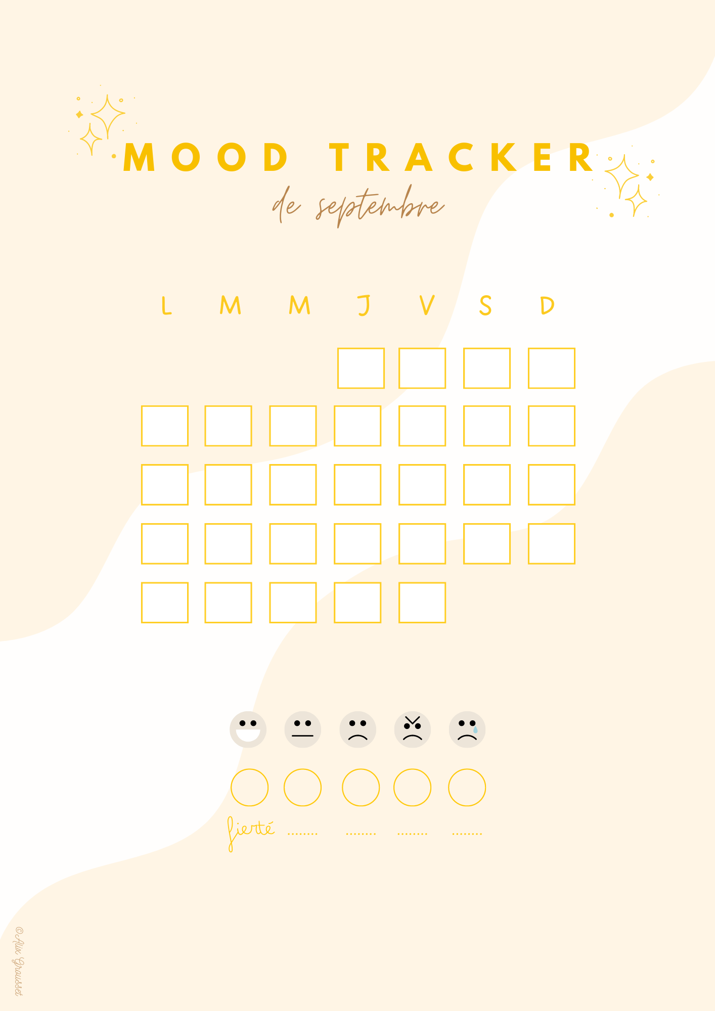 Organisation De Septembre 22 Templates Imprimer