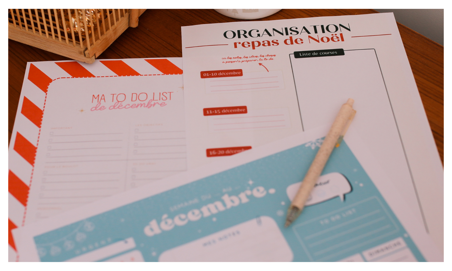 60 templates pour organiser décembre